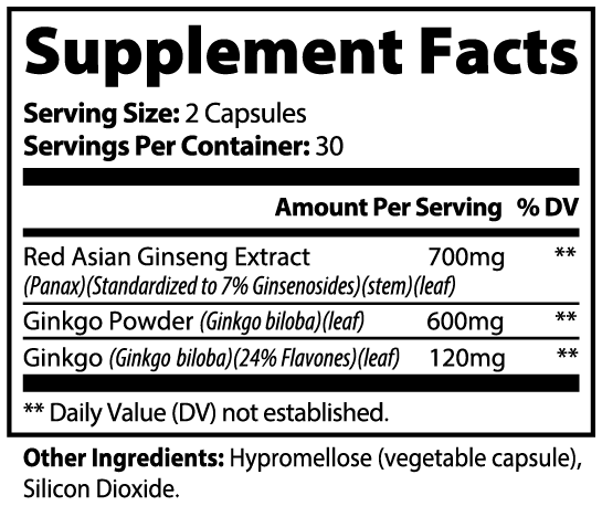 Mind - Ginkgo Biloba + Ginseng