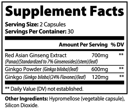 Mind - Ginkgo Biloba + Ginseng