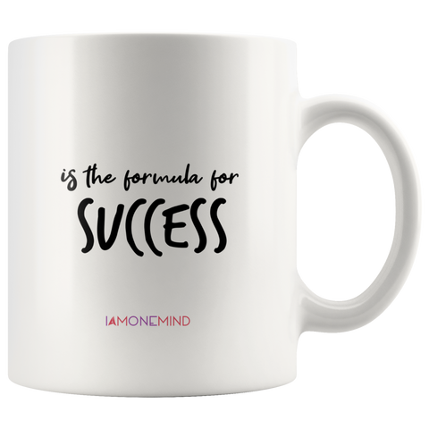 I AM - Hard Work is the Formula for Success - Combo White 11 oz Mugs