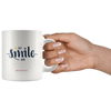 I AM - Just Smile and Be Happy - Combo White 11 oz Mugs