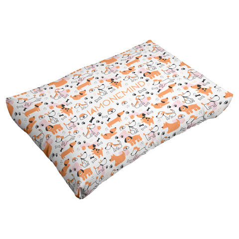 I AM - Pet Pillow - Orange Dogs