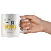 I AM - Just Smile and Be Happy - Combo White 11 oz Mugs