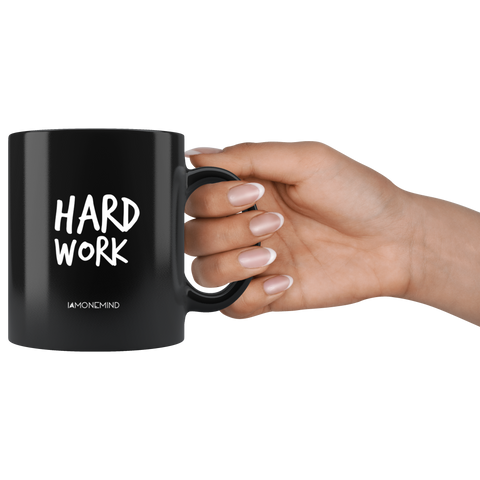 I AM - Hard Work is the Formula for Success - Combo Black 11 oz Mugs