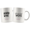 I AM - Hard Work is the Formula for Success - Combo White 11 oz Mugs