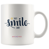 I AM - Just Smile and Be Happy - Combo White 11 oz Mugs